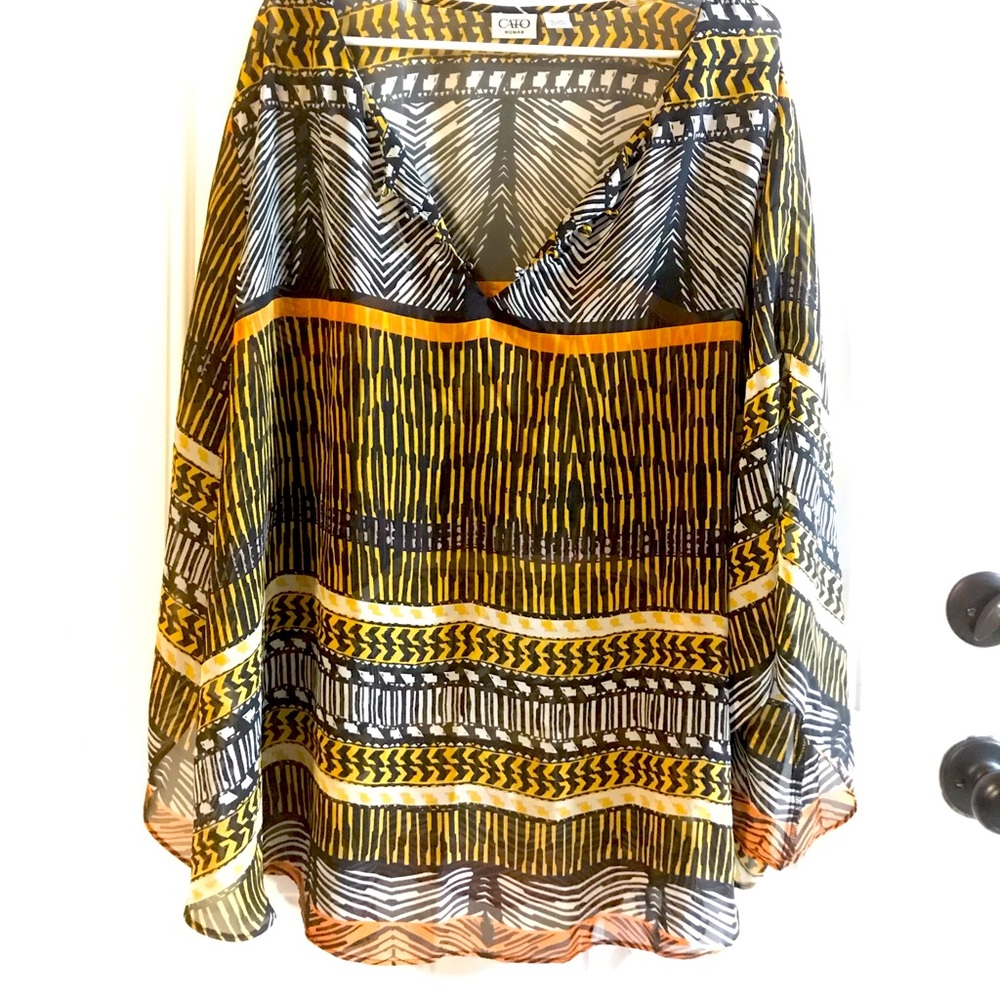 Cato Sheer Plus Size Blouse